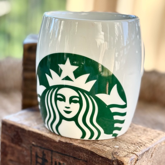 Starbucks Other - 2010 Starbucks Green and White Ceramic Mug
